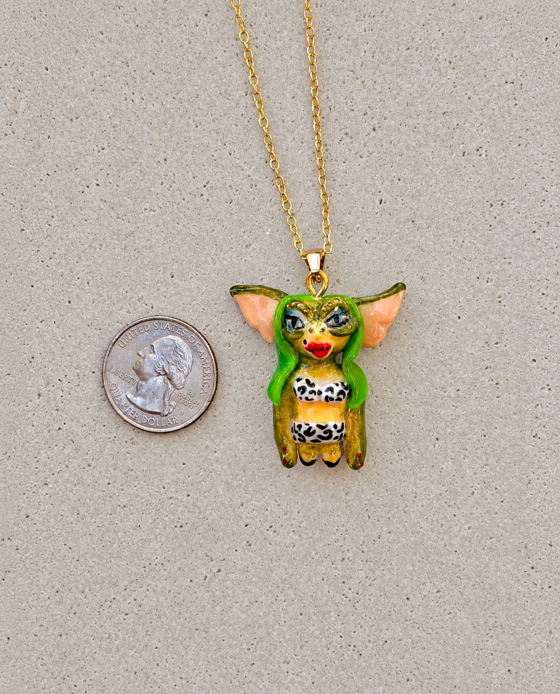 Gremlin Babe Greta Charm Necklace