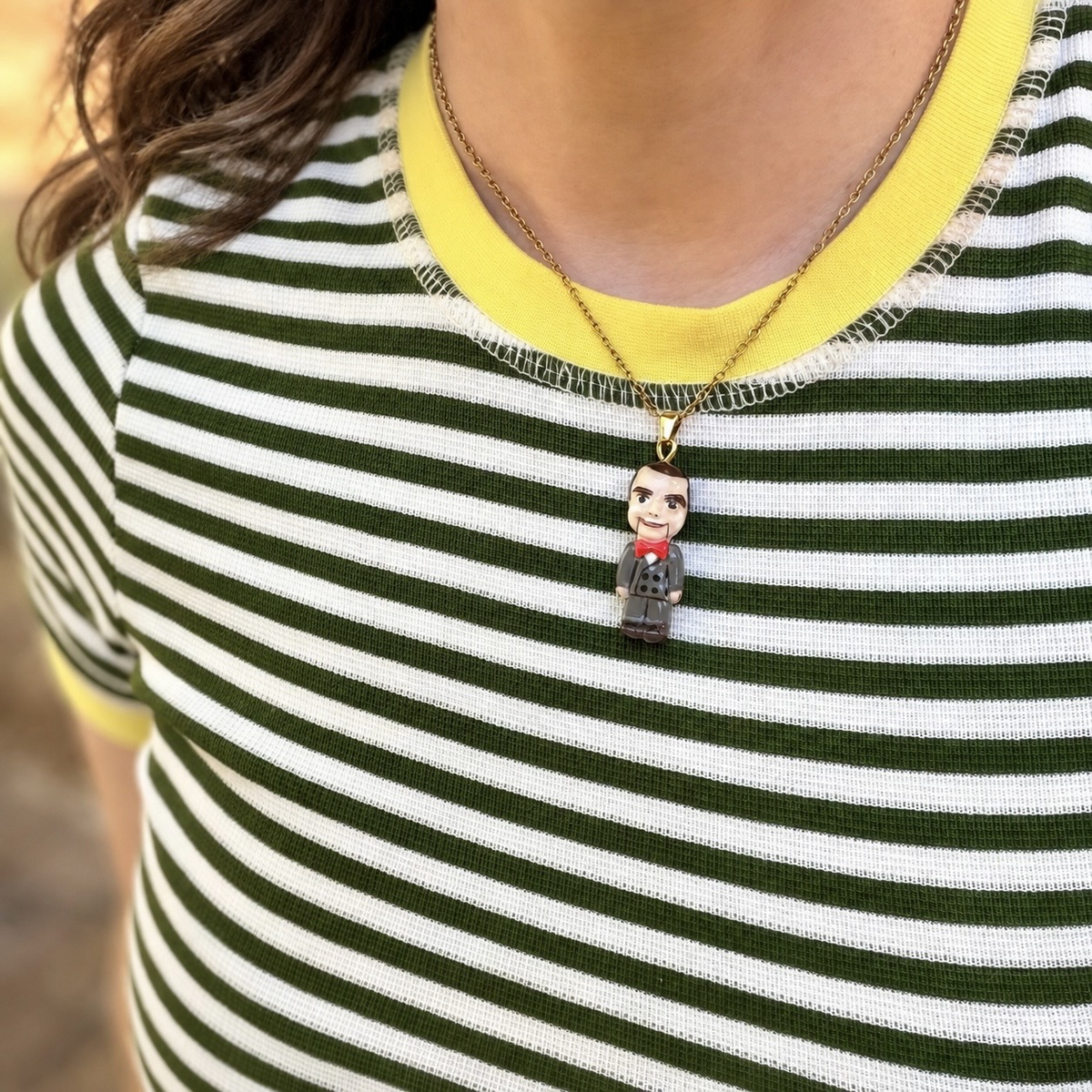 Slappy the Dummy Charm Necklace