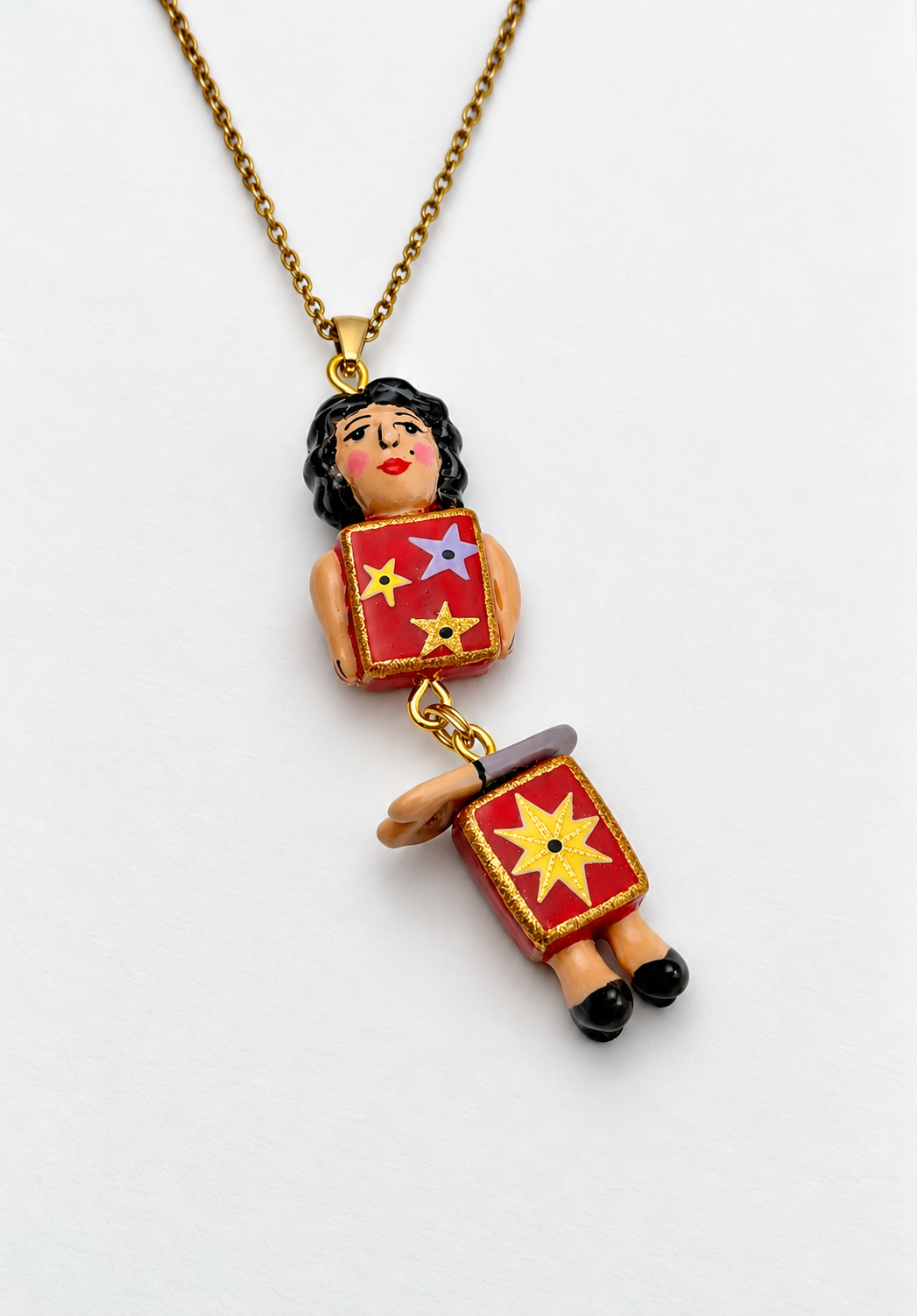 Francine, The Sawed-in-Half Lady- Vintage Style Carnival Necklace