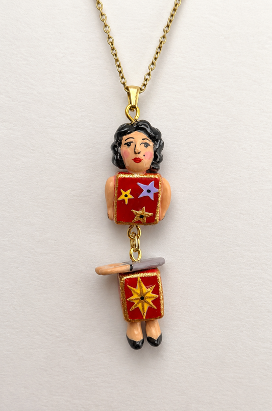Francine, The Sawed-in-Half Lady- Vintage Style Carnival Necklace