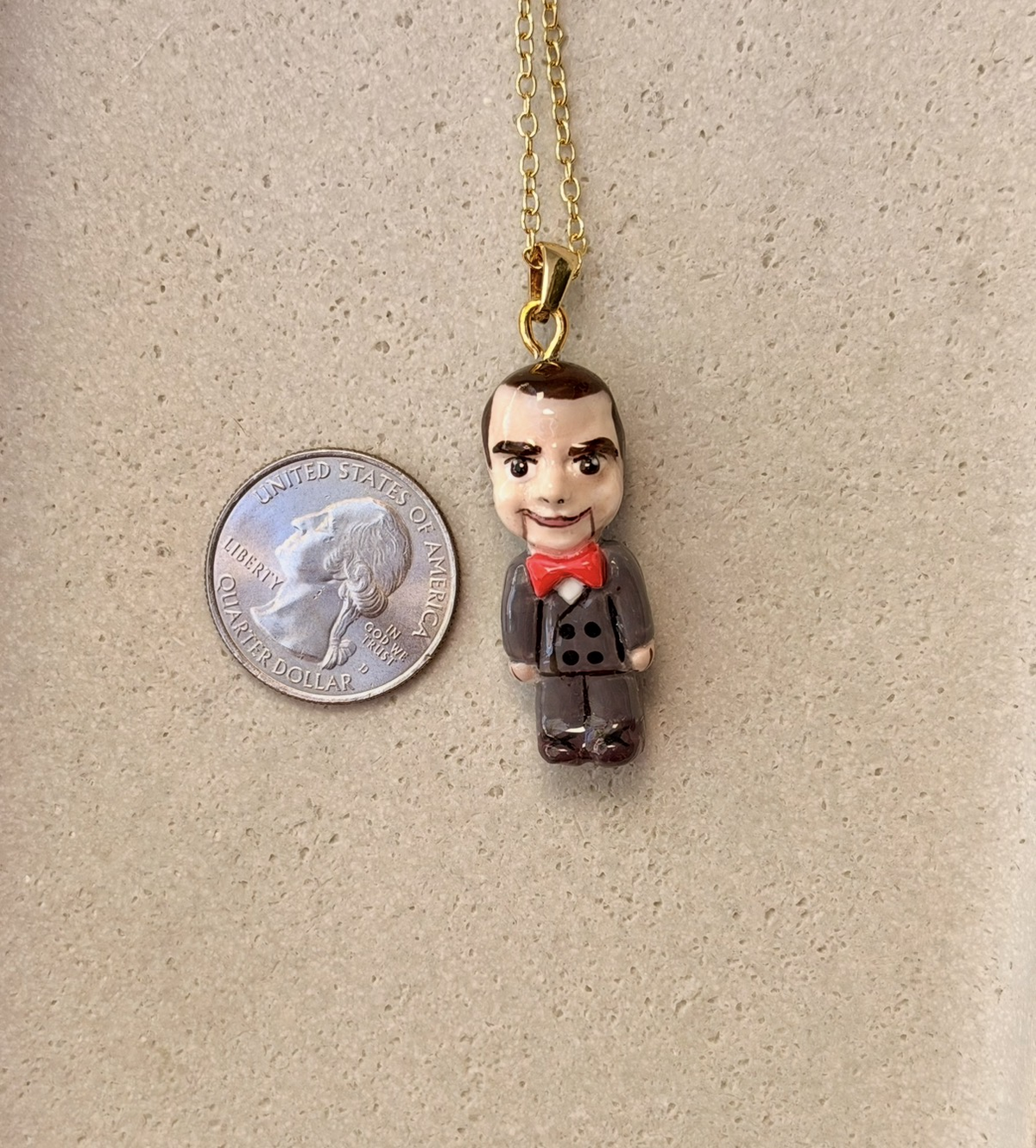 Slappy the Dummy Charm Necklace